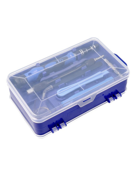 Jeu de tournevis de précision/de service, embouts 115in1 métal bleu