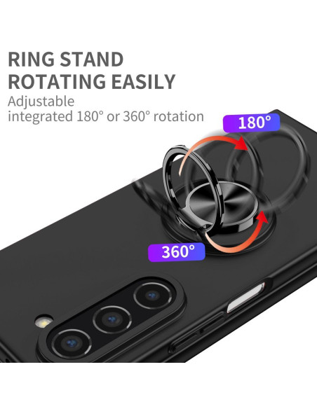 Coque KONG RING pour SAMSUNG Galaxy Z Fold 5 5G noir