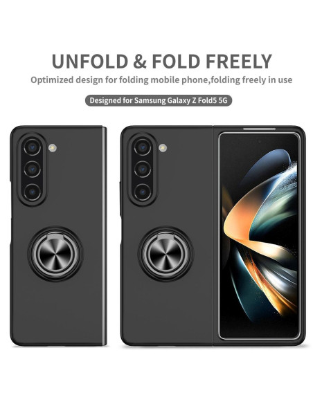 Coque KONG RING pour SAMSUNG Galaxy Z Fold 5 5G noir
