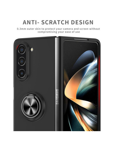Coque KONG RING pour SAMSUNG Galaxy Z Fold 5 5G noir
