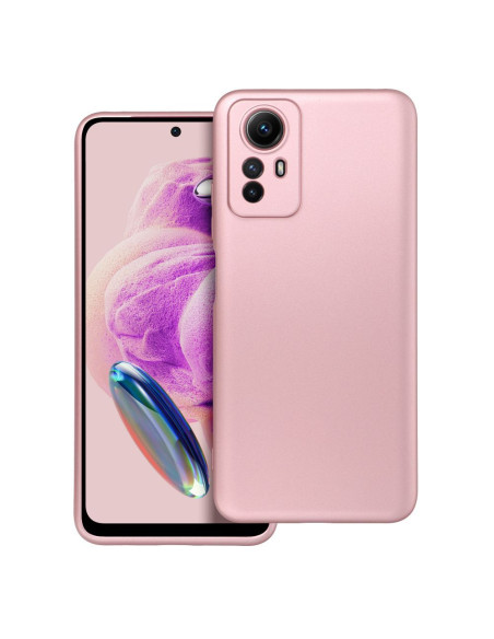 Coque METALLIC pour XIAOMI Redmi Note 12S rose