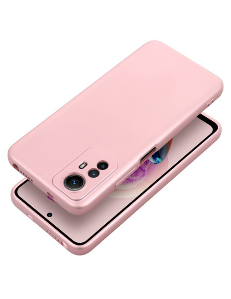 Coque METALLIC pour XIAOMI Redmi Note 12S rose