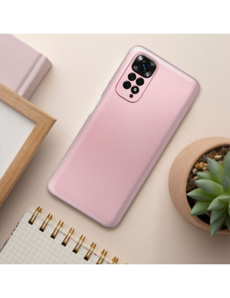 Coque METALLIC pour XIAOMI Redmi Note 12S rose