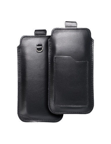 Slip-on universel en cuir - ROYAL / noir - Taille XL - IPHONE 11 / 12 / 13 / SAMSUNG S7 EDGE