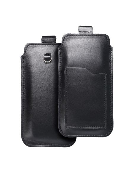 Slip-on universel en cuir - ROYAL / noir - Taille XL - IPHONE 11 / 12 / 13 / SAMSUNG S7 EDGE
