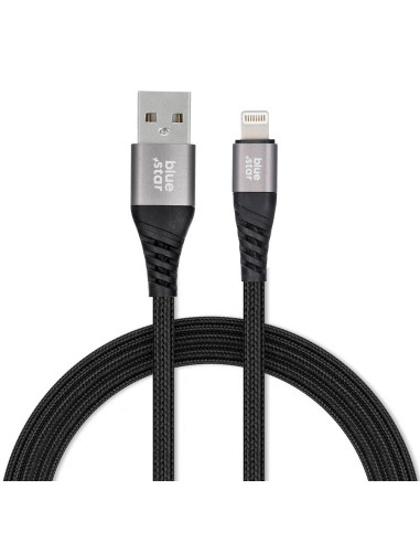 Câble tressé Blue Star avec connecteur USB A vers Lightning