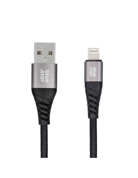 Câble tressé Blue Star avec connecteur USB A vers Lightning