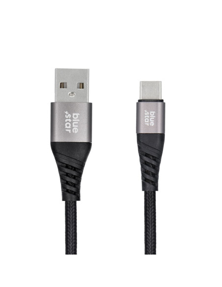 Câble tressé Blue Star avec connecteur USB A vers USB C 3A