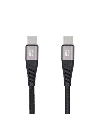 Câble tressé Blue Star avec connecteur USB C vers USB C 3A 60W