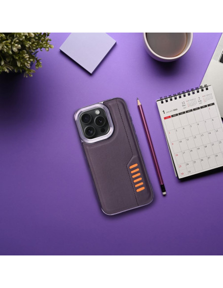 MILANO Etui pour IPHONE 13 violet foncé