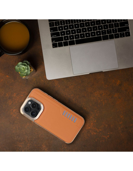 MILANO Coque pour IPHONE 14 marron