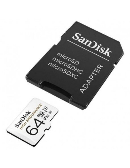 SANDISK carte mémoire microSD 32GB 100MB/s class 10 avec adaptateur SD