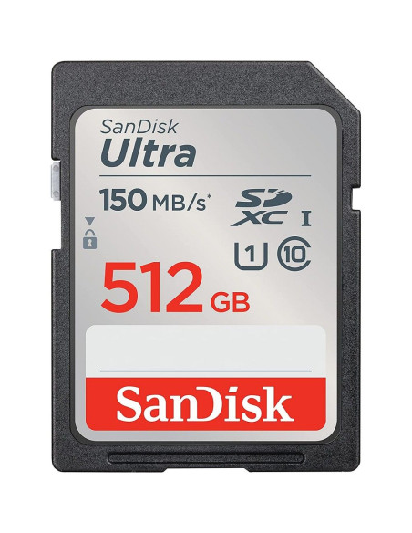 Carte mémoire SANDISK ULTRA SDXC 512GB 150MB/s