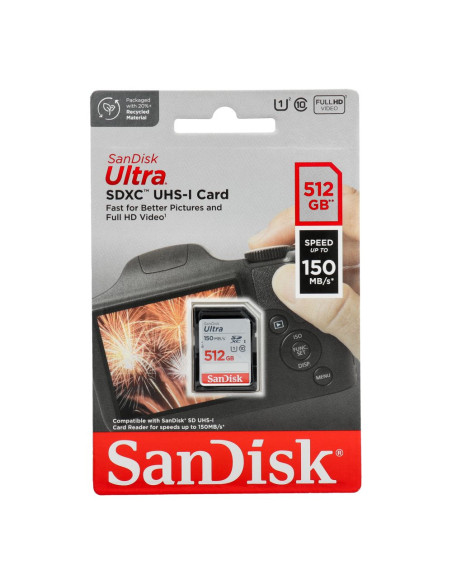 Carte mémoire SANDISK ULTRA SDXC 512GB 150MB/s