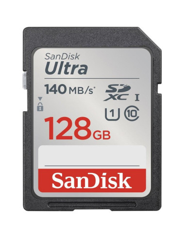 Carte mémoire SANDISK ULTRA SDXC 128GB 140MB/s