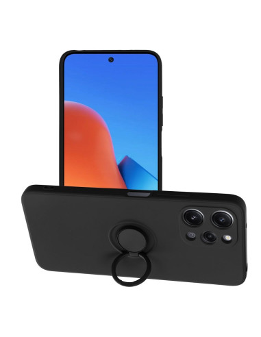 Coque SILICONE RING pour XIAOMI Redmi 12 4G noir