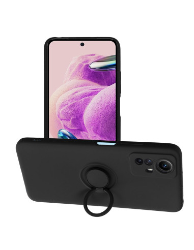 Coque SILICONE RING pour XIAOMI Redmi NOTE 12S noir