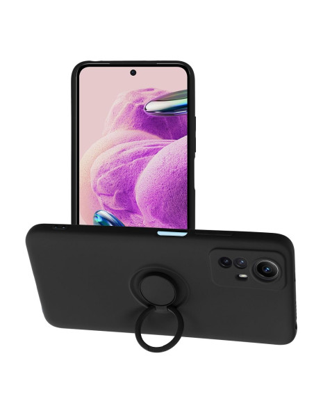 Coque SILICONE RING pour XIAOMI Redmi NOTE 12S noir