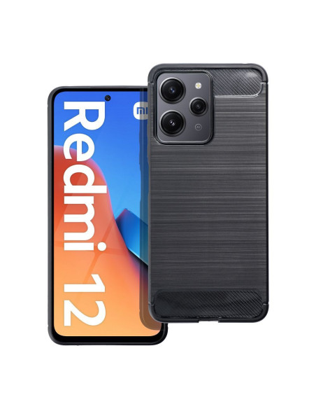 COQUE FORCELL - CARBON pour XIAOMI Redmi 12 4G / Redmi 12 5G NOIR