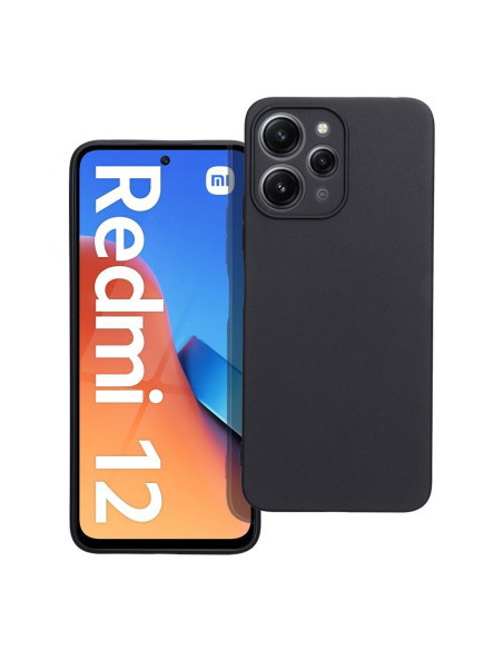 Coque MATT pour XIAOMI Redmi 12 4G / Redmi 12 5G noir
