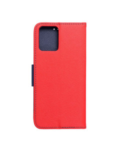 Etui Fancy Book pour MOTOROLA MOTO G14 rouge/ bleu marine 2