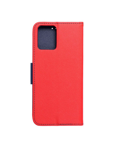 Etui Fancy Book pour MOTOROLA MOTO G14 rouge/ bleu marine