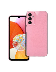 Coque CLEAR CASE 2mm BLINK pour SAMSUNG A14 5G / A14 4G rose