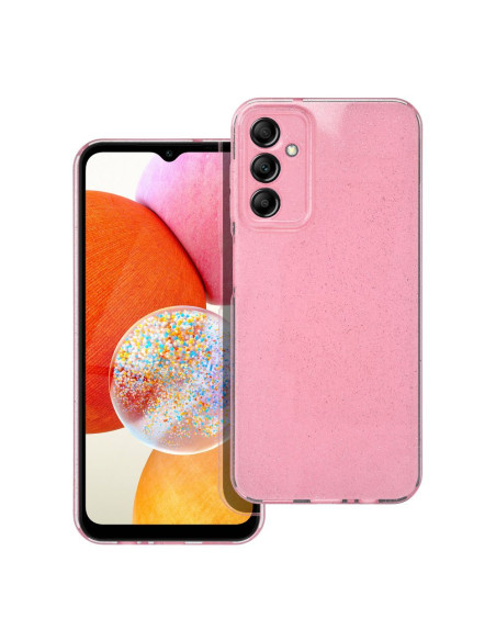 Coque CLEAR CASE 2mm BLINK pour SAMSUNG A14 5G / A14 4G rose