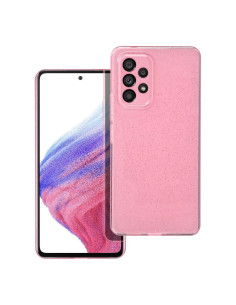 Coque CLEAR CASE 2mm BLINK pour SAMSUNG A53 5G rose