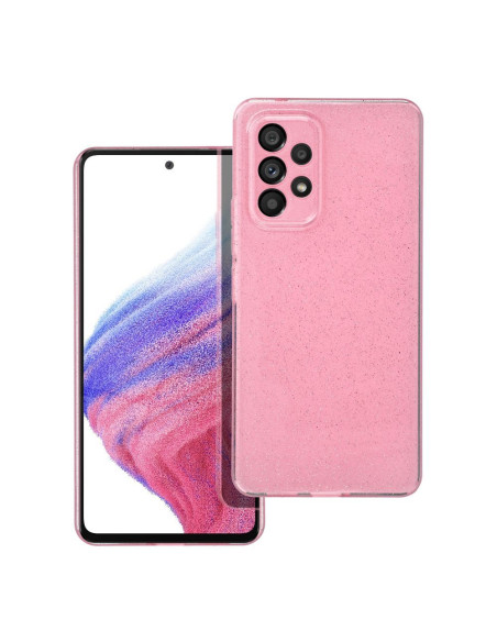Coque CLEAR CASE 2mm BLINK pour SAMSUNG A53 5G rose