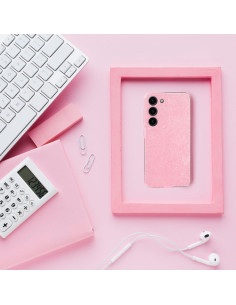Coque transparente 2mm BLINK pour SAMSUNG S23 rose 2