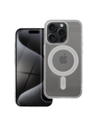 COUVERTURE MAG CLEAR compatible avec MagSafe pour IPHONE 15 Pro transparent