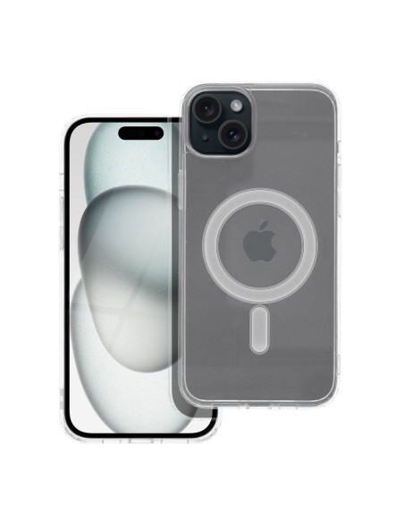 CLEAR MAG COVER compatible avec MagSafe pour IPHONE 15 Plus Coque transparente