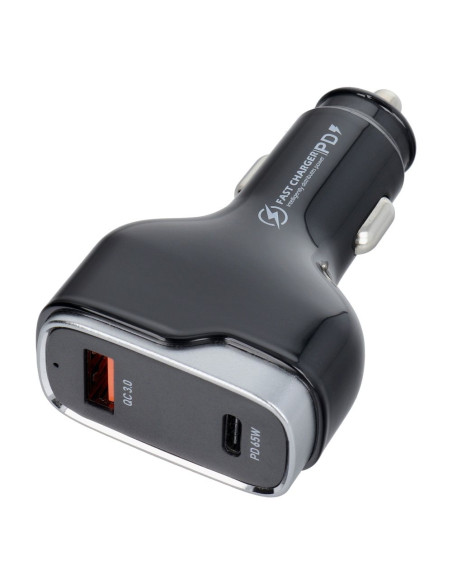 Chargeur de voiture USB QC 3.0 18W + Type C PD 65W CC53-1A1C (Total 83W)