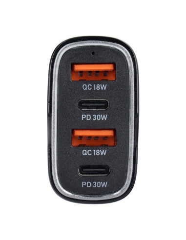 Chargeur de voiture 2x USB QC 3.0 + 2x Type C PD CC53-2A2C (Total 66W)