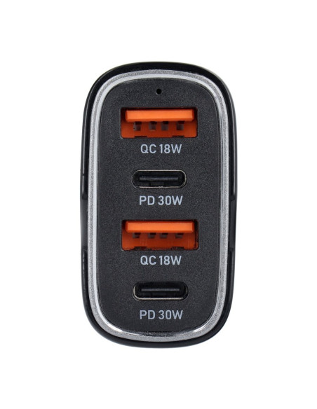 Chargeur de voiture 2x USB QC 3.0 + 2x Type C PD CC53-2A2C (Total 66W)