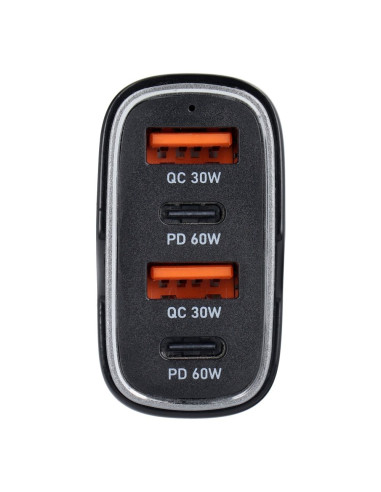 Chargeur de voiture 2x USB QC 3.0 + 2x Type C PD CC53-2A2C (Total 120W)