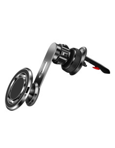 Support voiture magnétique pour grille compatible avec MagSafe F93 noir