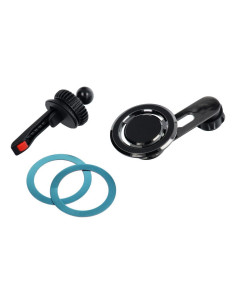 Support voiture magnétique pour grille compatible avec MagSafe F93 noir 2