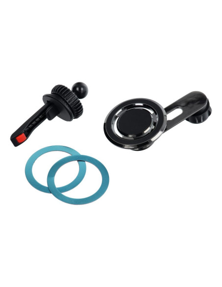 Support voiture magnétique pour grille compatible avec MagSafe F93 noir