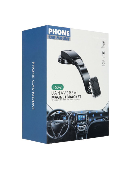 Support voiture magnétique pour tableau F53-2 argenté