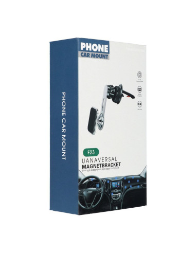 Support voiture magnétique pour grille F23 argenté