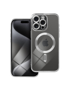 ELECTRO MAG COVER compatible avec MagSafe pour IPHONE 15 Pro argenté