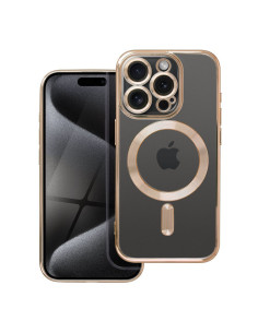 ELECTRO MAG COVER Coque compatible avec MagSafe pour IPHONE 15 Pro or