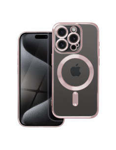 ELECTRO MAG COVER Coque compatible avec MagSafe pour IPHONE 15 Pro rose gold