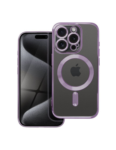 ELECTRO MAG COVER Coque compatible avec MagSafe pour IPHONE 15 Pro violet