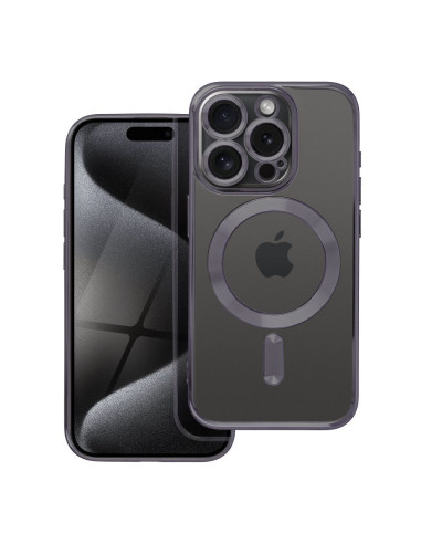 ELECTRO MAG COVER Coque compatible avec MagSafe pour IPHONE 15 Pro noir