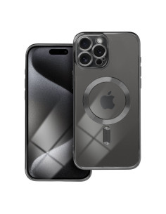 ELECTRO MAG COVER Coque compatible avec MagSafe pour IPHONE 15 Pro Max noir