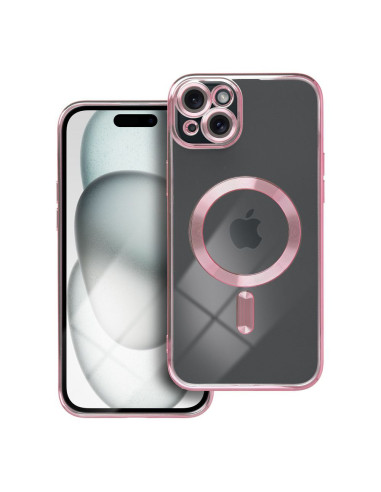 ELECTRO MAG COVER case compatible with MagSafe for IPHONE 15 Plus rose gold