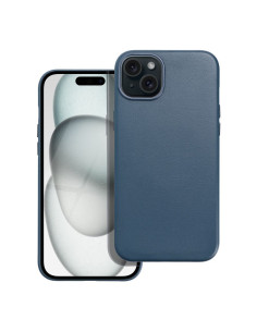COUVERTURE MAG en cuir compatible avec MagSafe pour IPHONE 15 Plus Coque